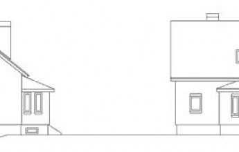 Коттедж для участка с небольшим перепадом рельефа
