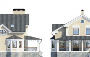 Коттедж с внутренним гаражом и террасой 250 кв. м.