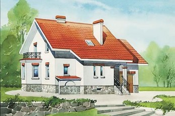 Типовой проект дома в европейском стиле