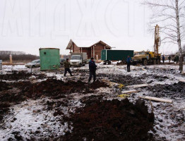 Зимняя стройка 2016. Банный комплекс и коттедж