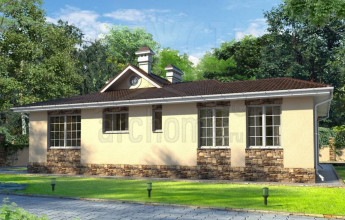 Типовой проект одноэтажного дома на 142 квадрата