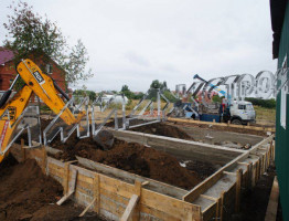 Строительство дома с большой террасой в Искино 198 кв.м