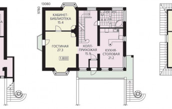 Особняк с двумя подземными гаражами