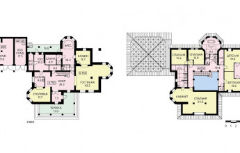 Кирпичный особняк c двумя гаражами