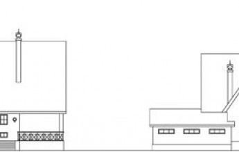 Коттедж с металлочерепицей