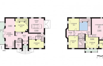 Типовой проект сложного коттеджа