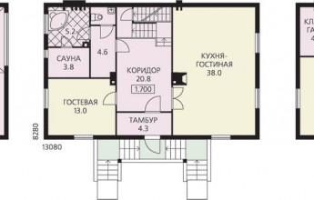 Дом с плоской кровлей