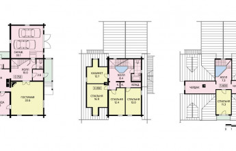 Бревенчатый коттедж из бруса