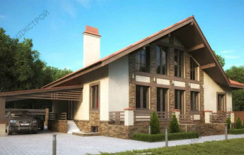 Коттедж с навесом 526 кв.м.