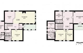 Современный загородный дом из газобетона
