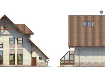 Дом с низкой кровлей