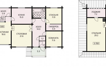 Дом для длинного участка