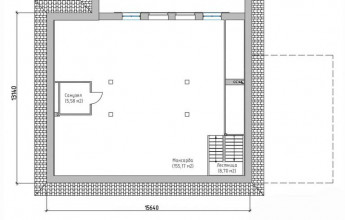 Коттедж с навесом 526 кв.м.