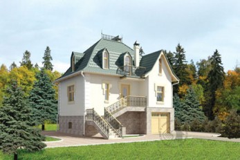 Уютный коттедж из камня с гаражом