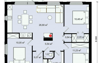 проект небольшого коттеджа