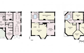 Типовой проект коттеджа с башней