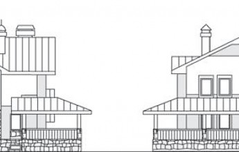 Типовой проект трехуровневого коттеджа