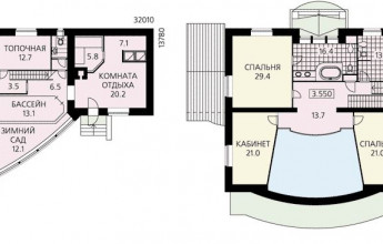 Двухэтажный коттедж дизайнера и архитектора