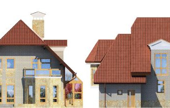 Проект дома с высокой кровлей