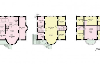 Два полноценных этажа плюс цоколь