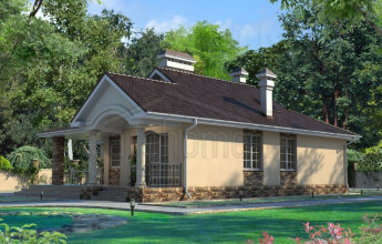 Типовой проект одноэтажного дома на 142 квадрата