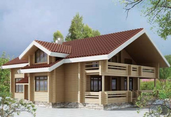 Удобный и комфортабельный дом из бруса