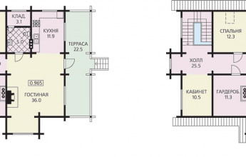 Удобный и комфортабельный дом из бруса