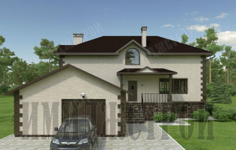 Коттедж с высоким цоколем 378 кв.м.