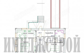 Коттедж с высоким цоколем 378 кв.м.