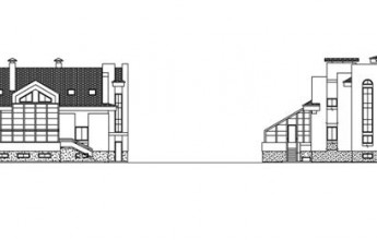Дворец с огромным зимним садом и бассейном