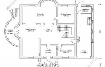 Красивый дом с колоннами 460 кв.м.