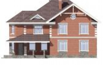 Из коричневого кирпича на 288 кв.м.