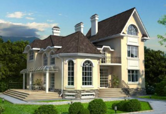 Необычный коттедж