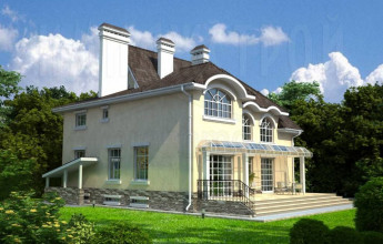 Необычный коттедж на 406 квадрата