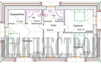 Коттедж с высоким цоколем 378 кв.м.