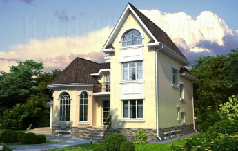 Необычный коттедж на 406 квадрата