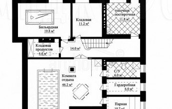 Необычный коттедж на 406 квадрата