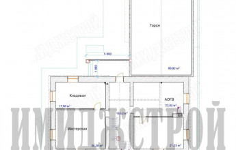 Коттедж с высоким цоколем 378 кв.м.