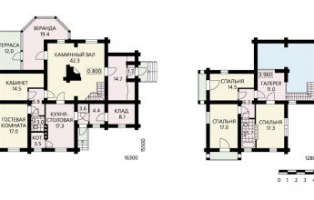 Бревенчатый коттедж для уединенного проживания