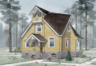 Домик для проживания в лесу