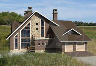 Проект дома в стиле шале