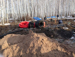 Зимняя стройка 2016. Банный комплекс и коттедж