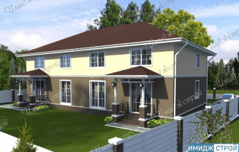 Таунхаус в европейском стиле  Двухэтажный таунхаус с самостоятельными входами