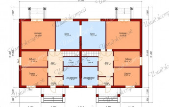 Таунхаус в европейском стиле  Двухэтажный таунхаус с самостоятельными входами