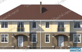 Таунхаус в европейском стиле  Двухэтажный таунхаус с самостоятельными входами