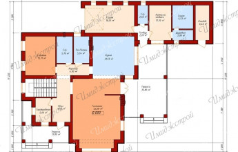 Дом в шведском стиле на 267 м2  Коттедж со светлым фасадом