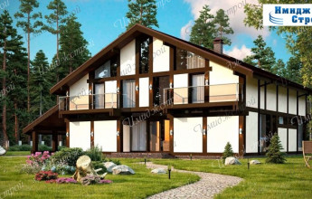 Фахверковый проект дома 351 кв.м.