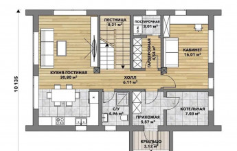 проект дома в стиле барн