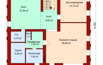 Большой коттедж 470 кв.м
