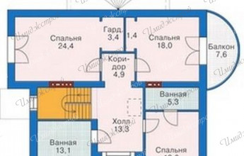 план коттеджа